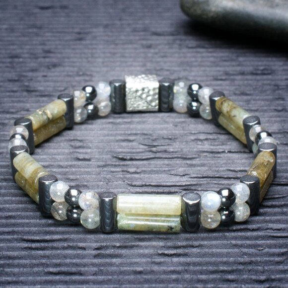 Labradorite Double Power Bracelet - Picture 2 of 2